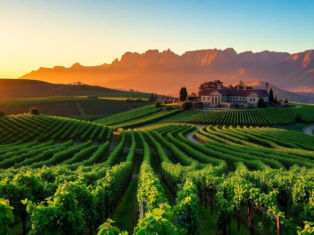 Cape Winelands golf and wine country
