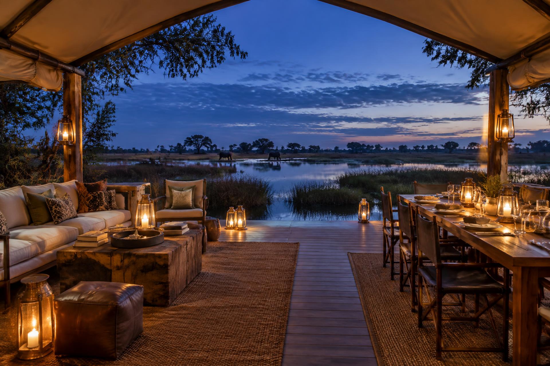 African safari landscape
