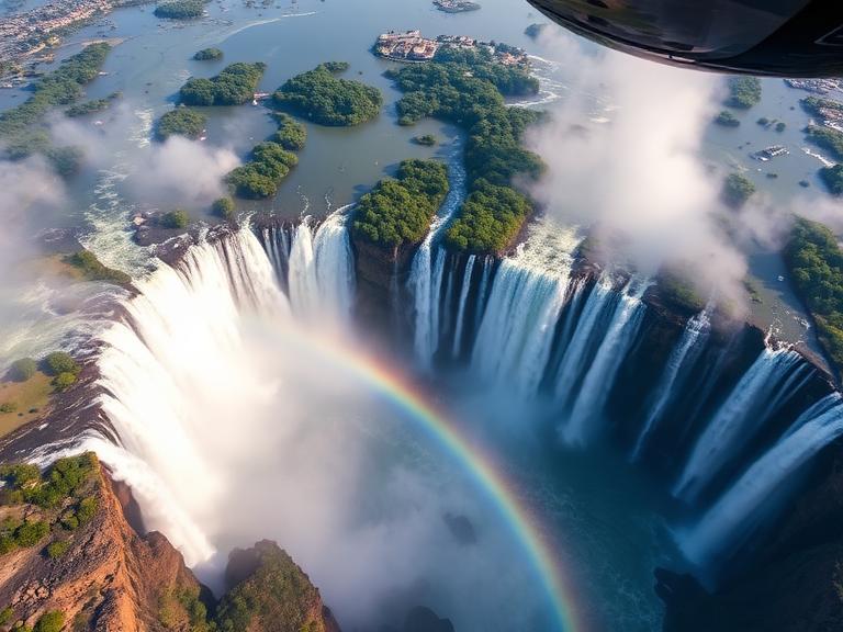 Aerial view of Victoria Falls